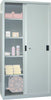 Schiebetürenschrank PAVOY,  B1000xT600xH1950 mm 4 Böden verzinkt RAL 7035