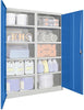 Schwerlastschrank PAVOY,  1950/630/1470 Jumbo, mit Trennwand 8 Böden