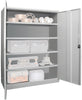 Schwerlastschrank PAVOY,  m.TürenH1950xB1470xT630 mm 4 Böden RAL 7035