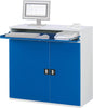 Computer-Schrank RAU,  B1100xT520xH1060 mm RAL 7035/5010 stationär ohne Monitorgehäuse