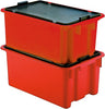 Drehstapelbehälter LA-KA-PE,  60 l B650xT450xH280 mm rot LA-KA-PE