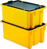 Drehstapelbehälter LA-KA-PE,  65 l B600xT400xH350 mm gelb LA-KA-PE