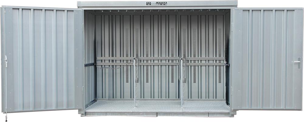 Gasflaschenmagazin SÄBU,  114 m Boden 1420x1080x2250