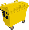 Müllcontainer NEUTRAL,  660 l Kst. Flachdeckel gelb