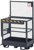 Arbeitskorb NEUTRAL,  Typ RAK-Duo 1200x800x1950 mm Traglast 300 kg RAL 7016 anthrazitgrau