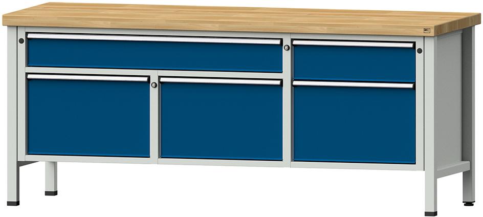 Kombiwerkbank ANKE,  2000 mm 50 mm Mod. 280 V RAL 7035/5010