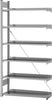 Anbauregal NEUTRAL,  zerlegt HZA 20310 EX, 6 Böden 2000x300x1000mm verzinkt