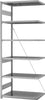 Anbauregal NEUTRAL,  Edelstahl 6 Böd. 2500x600x1000 mm