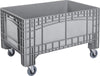 Großbehälter NEUTRAL,  PE fahrbar B1200xT800xH730 mm grau Volumen 354 l Boden/Wände geschlossen