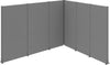 Akustikecke OTTO KIND,  B3630 x T3130 x H 2000 mmRAL 7037 Winkelkombination