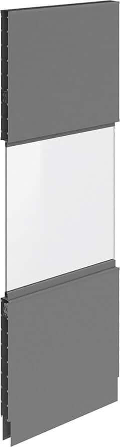 Akustikglaswandelemente, mit Fenster OTTO KIND, Anbaufeld, Breite 1000 mm