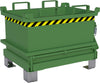 Mini-Klappbodenbehälter BAUER,  MSB 150, lackiert, Resedagrün
