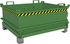 Mini-Klappbodenbehälter BAUER,  MSB 400, lackiert, Resedagrün
