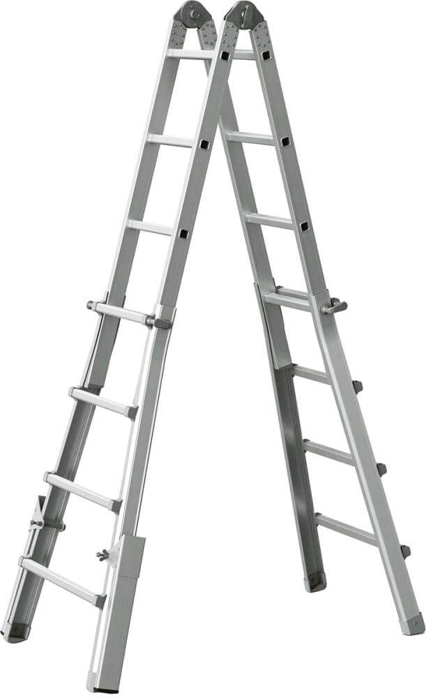 V-Teleskop-Leiter ZARGES,  Variomax 4x4 Spr.Länge max 4,2m Arbeitshöhe 5m