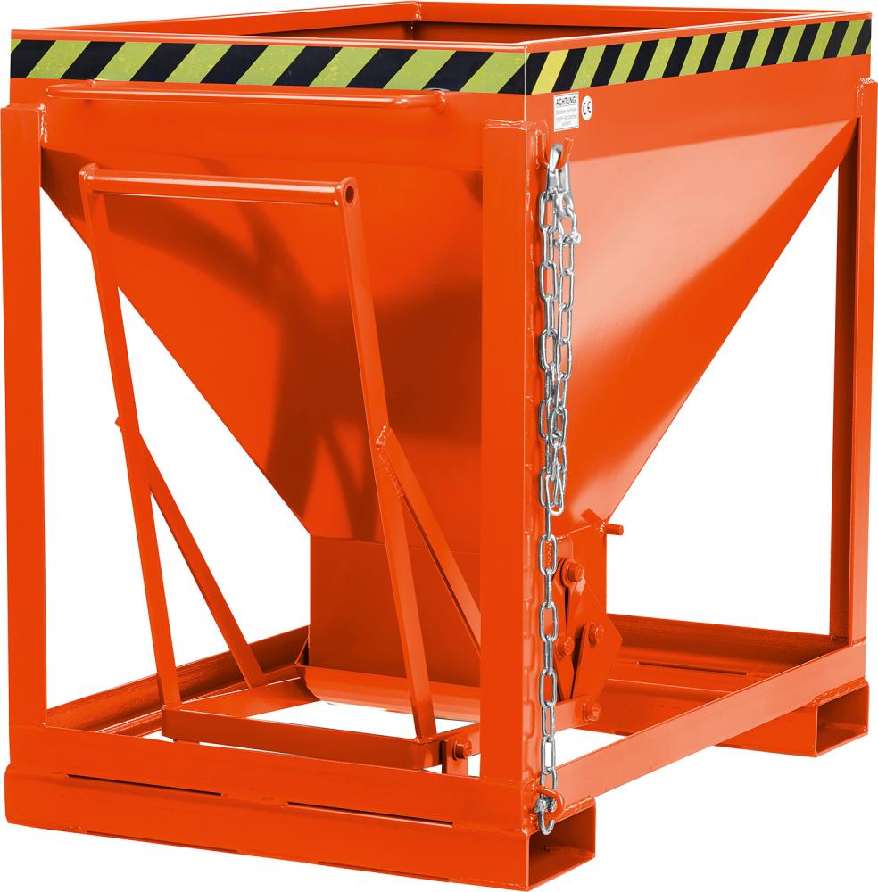 Silowagen NEUTRAL,  Typ RSL-600 780x1200x1030 mm Volumen 0,6 m³Korn 3mm RAL 2004 reinorange