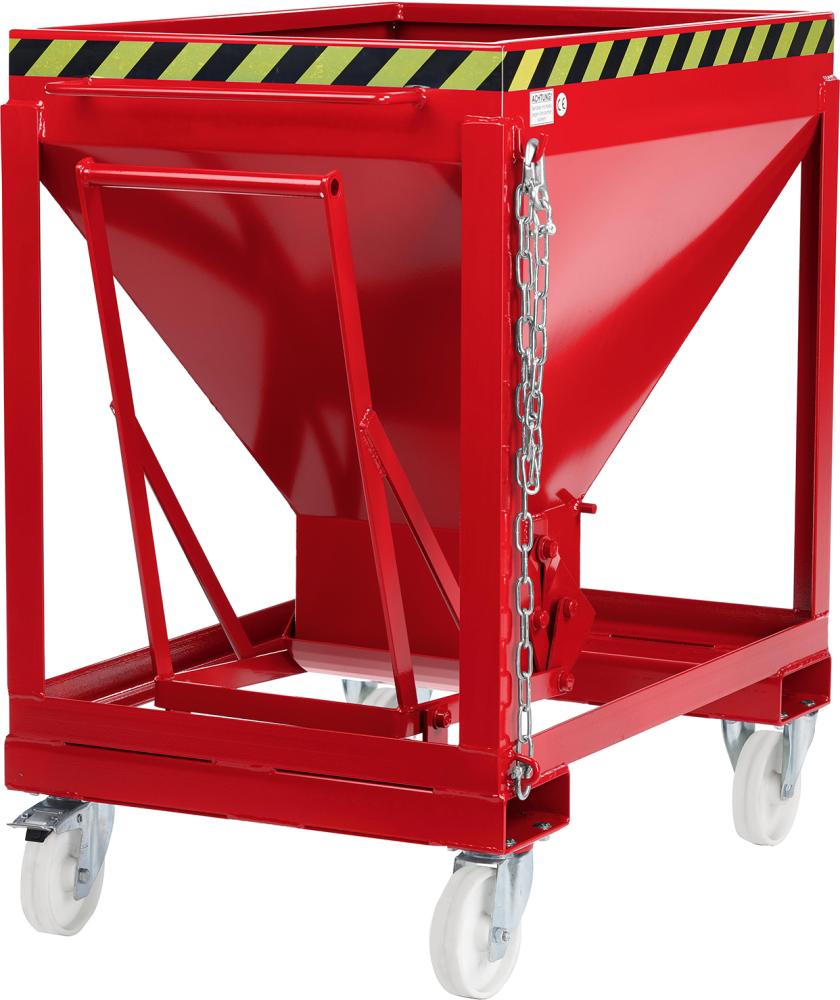 Silowagen NEUTRAL,  Typ RSLF-375 780x1200x1030 mm Volumen 0,37 m³Korn 3mm RAL 3000 feuerrot