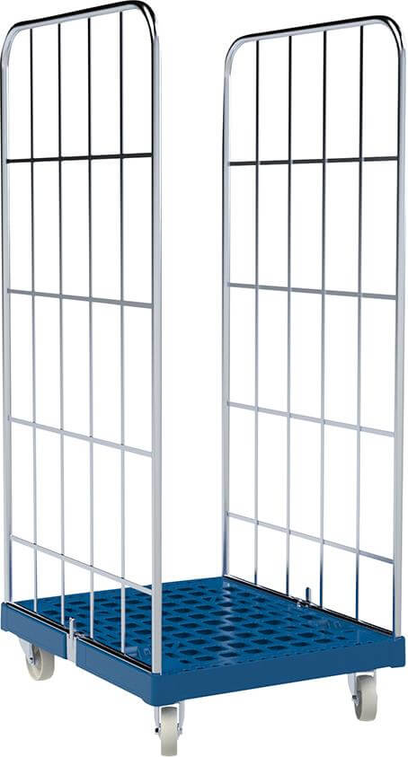 Rollbehälter NEUTRAL,  2 Wände 682x815x1460