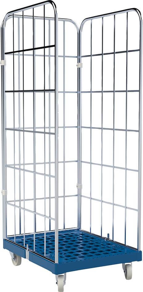 Rollbehälter NEUTRAL,  3 Wände 682x815x1650
