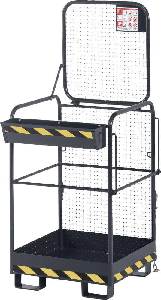 Arbeitskorb NEUTRAL,  Typ RAK-One 800x800x1900 mm Traglast 240 kg RAL 7016 anthrazitgrau
