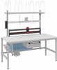 Verpackungstisch PRECITOOL,  OK-V6 B1685xT800xH718-1018 mm manuell verstellbar Tischplatte Melamin