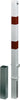 Absperrpfosten NEUTRAL, Absperrpf. Herausnehmbar 70x70mm m.Bodenh.Rot/ReflGAH Alberts