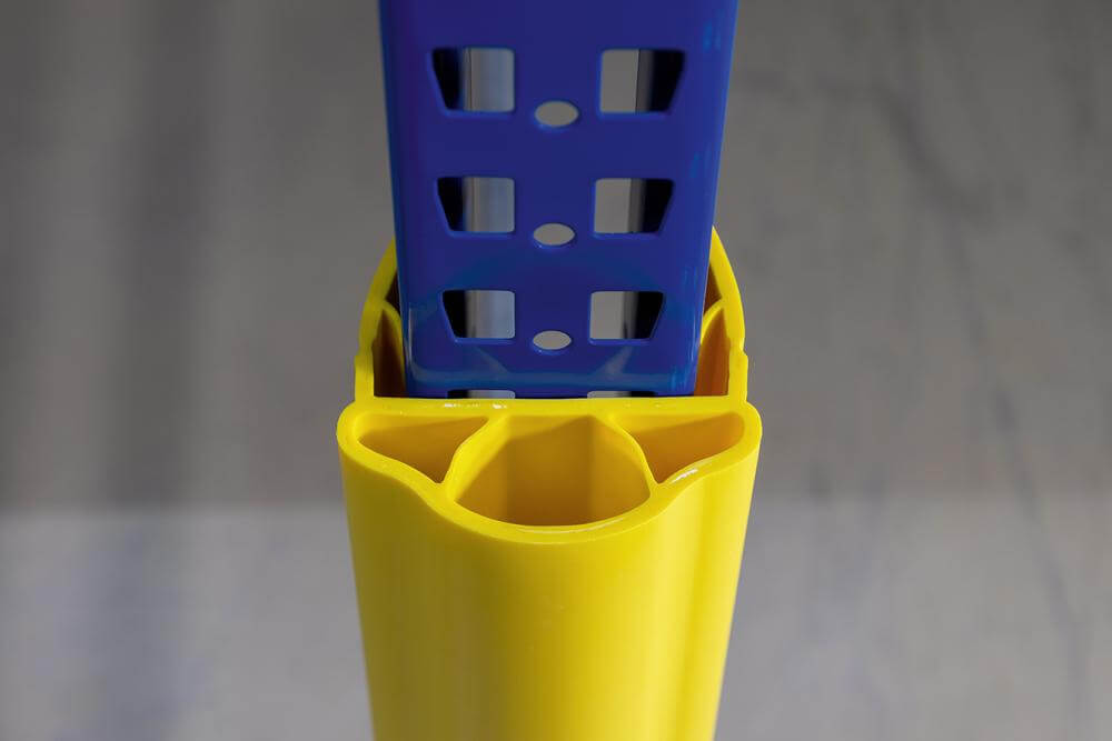 Regalanfahrschutz DANCOP,  Alfa gelb H600 mm B75-100 mm