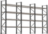 Palettenregal PRECITOOL,  verzinkt 3 Felder á 1825 mm H 4500xT 1100mm 24 Holme 2000 kg