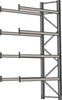 Palettenanbauregal PRECITOOL,  verz. 1 Feld á 1825 mm H 4500xT 1100mm 8 Holme 2000 kg