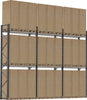 Palettenregal PRECITOOL,  verzinkt 3 Felder á 1825 mm H 6000xT 1100mm 12 Holme 2000 kg