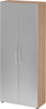Schrank PRECITOOL,  4100 BM, 5 OH K: Nussbaum / F: Silber 80x34,6x188 cm (BxTxH)