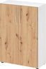 Schrank PRECITOOL,  4550 BM, 3OH K: Weiß /F: Asteiche 80x34,6x114,4 cm (BxTxH)