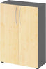 Schrank PRECITOOL,  4550 BM, 3OH K: Graphit / F: Ahorn 80x34,6x114,4 cm (BxTxH)