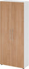 Schrank PRECITOOL,  4100 BM, 5 OH K: Weiß / F: Nussbaum 80x34,6x188 cm (BxTxH)