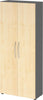 Schrank PRECITOOL,  4100 BM, 5 OH K: Graphit / F: Ahorn 80x34,6x188 cm (BxTxH)