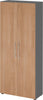 Schrank PRECITOOL,  4100 BM, 5 OH K: Graphit / F: Nussbaum 80x34,6x188 cm (BxTxH)