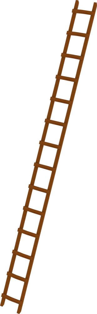 Dachleiter MUNK,  Holz 14 Sprossen