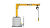 VETTER KRANTECHNIK, Mobiler Säulenschwenkkran250kg,5,0m,360 MOBILUS+Elektrokettenzug MOB12-PR2,5-5,0