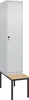 Spind CP,  Classic PLUS 1 Abteil H2120xB400xT815mm RAL7035/RAL7035 /P1G/7021