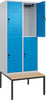 Spind CP,  Classic PLUS 2 Abteile H2120xB800xT815mm RAL7035/RAL5012 /P1G/7021