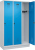 Spind CP,  Evolo PLUS 3 Abteile H1950xB1200xT500mm RAL7035/RAL5012 /S/7035