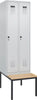 Spind CP,  Evolo PLUS 2 Abteile H2120xB600xT815mm RAL7035/RAL7035 /P1G/7021