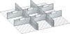 Schlitz/Trennwand-Set LISTA,  für FH 200 mm 27x27 E 8-teilig LISTA