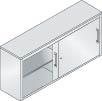Schiebetüren-Beistellschrank C+P, Schiebetürschr.7035/7035 720x1600x400mm CP