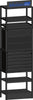 C-Teile Modulturm PRECITOOL, UNION C-Teile Modulturm 64 Böden, 9 Schubladen abschließbar, RAL 7016 UNION Beschriftungsschild
